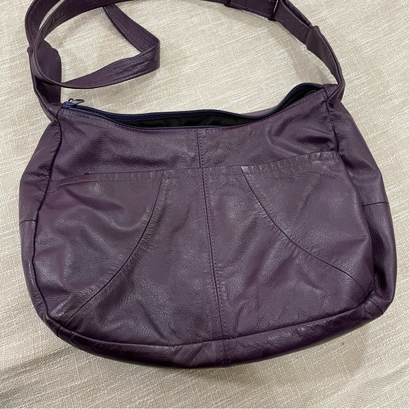 Ace Leather Goods Purple Leather Concealment Purse - Picture 2 of 9